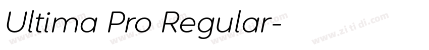Ultima Pro Regular字体转换